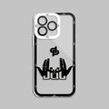 Funda protectora compatible con iPhone transparente JUL